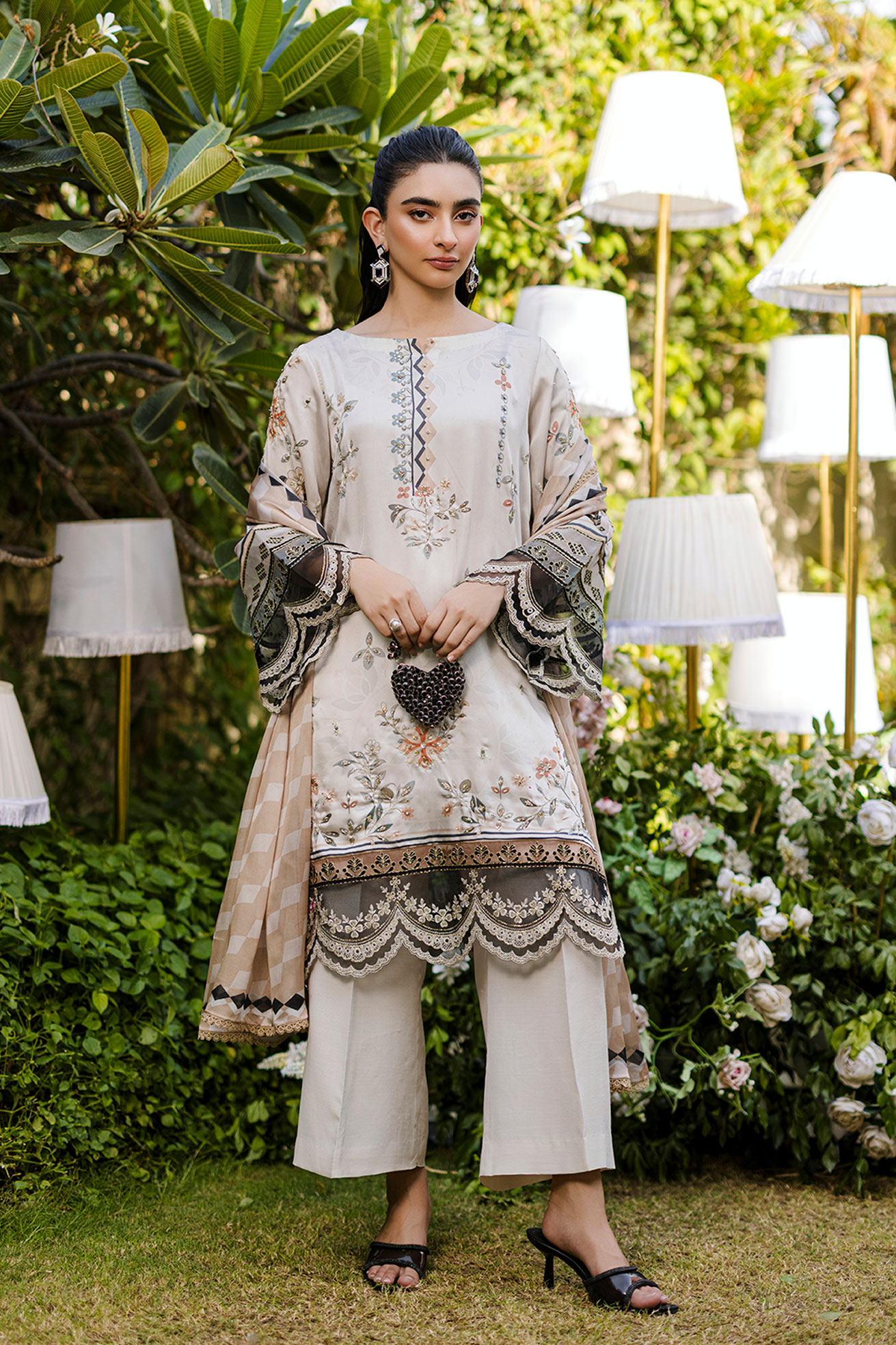 3PCS SILK BEIGE